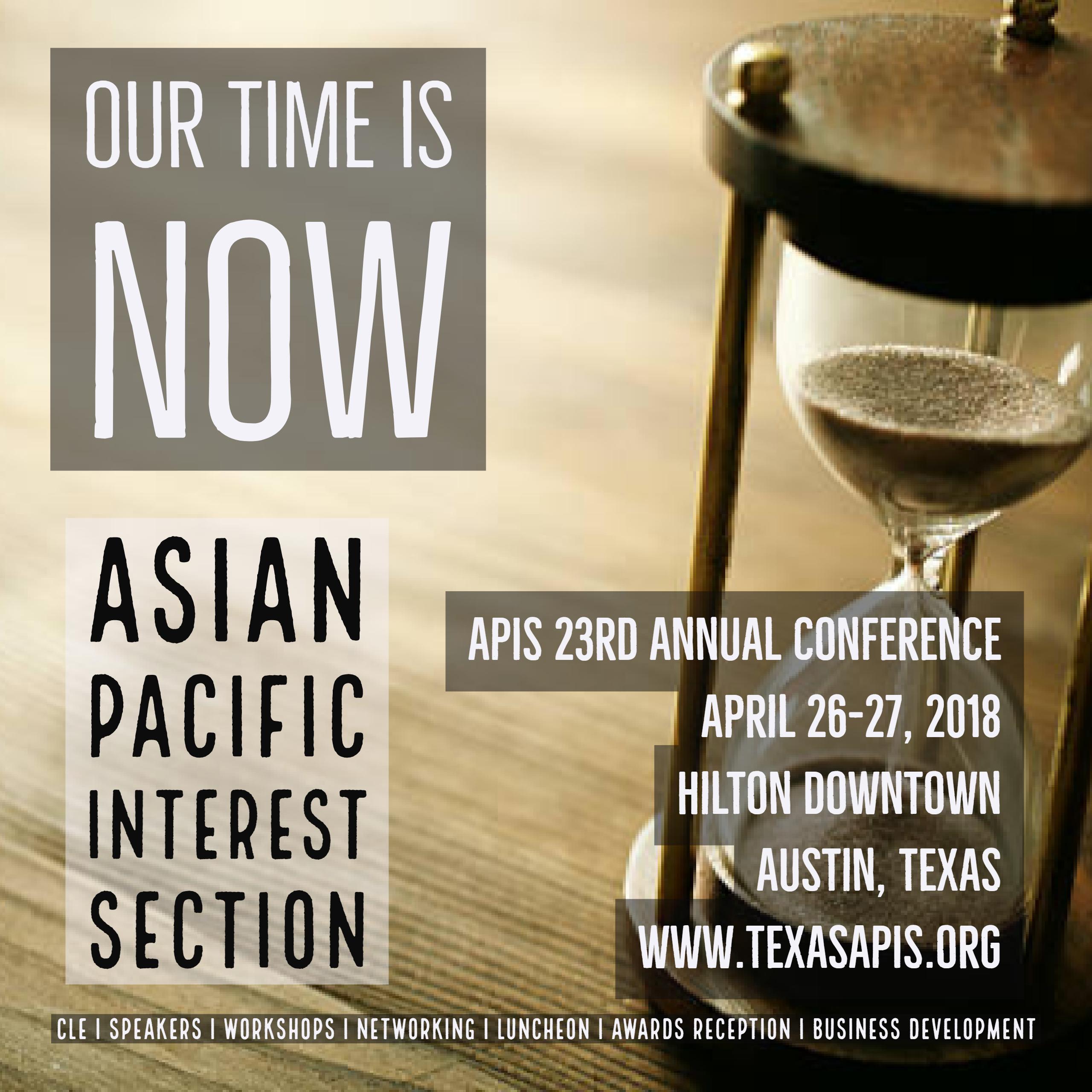 HOURGLASS 2018 APIS Conference Flyer – 11.7.17